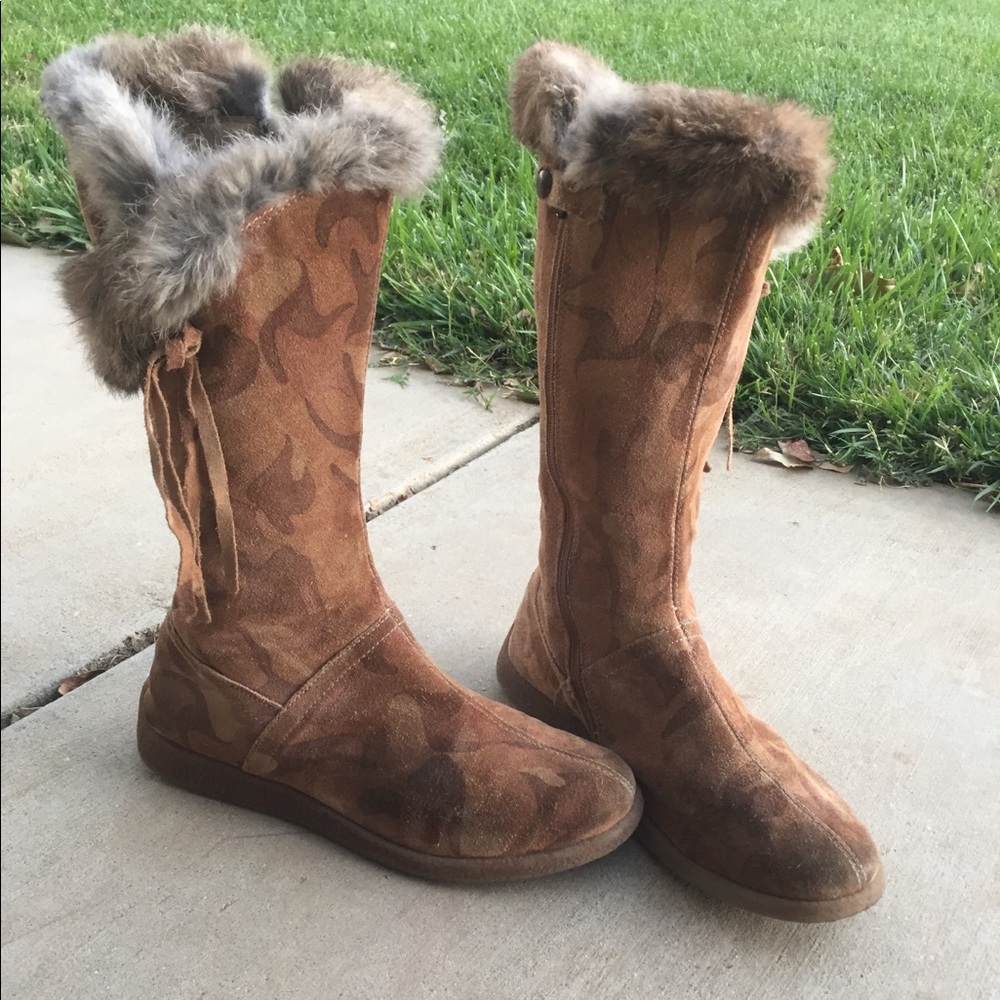 Primigi european suede fur boots size 36/US 6ish